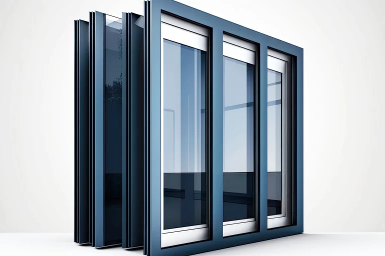 dark-blue-aluminum-windows-with-thin-frames-muntins-generative-ai